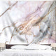 Riyidecor Pink Golden Marble Fabric Tapestry Wall Hanging 51Hx59W Inch Abstract Trippy Nature Luxury Texture Crack Ink Modern Authentic Stone Nature Elegance Artwork Home Dorm Decor Bedroom