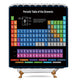 Riyidecor Periodic Table of Elements Shower Curtain Colorful Science Technology Kids Chemical School Student Waterproof Fabric Polyester Bathroom Decor Set 72x72 Inch 12 Pack Plastic Hooks