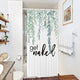 Riyidecor Green Leaves Get Naked Single Stall Shower Curtain 36Wx72H Inch Sage Bathroom Decor Watercolor Narrow Spring Botanical Plants Quotes Fabric Waterproof Home Bathtub Decor 7 Pack Plastic Hook