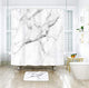 Riyidecor Marble Shower Curtain for Bathroom Art Decor 72Wx72H Inch Abstract Grey White Fabric Decor for Men Women Stone Geometric Bathroom Accessories Natural Waterproof Fabric 12 Pack Plastic Hooks