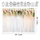 Riyidecor Wedding Bridal Floral Wall Backdrop 8Wx6H Feet Pink White Rose Flowers Photography Background Reception Ceremony Decoration Props Party Photo Shoot Backdrop Vinyl Cloth