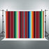 Riyidecor Mexican Fiesta Theme Colorful Stripes Backdrop Polyester Fabric Cinco De Mayo Luau Carnival Festival 7x5 Feet Party Photography Background Celebration Props Photo Shoot