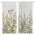 Riyidecor Green Leaves Plant Small Kitchen Curtains Floral Botanical Rod Pocket Farmhouse Pattern Cafe Curtains Herbs Rustic Living Room Bedroom Window Drapes Treatment Fabric (2 Panels 55 x 39 Inch)