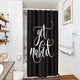 Riyidecor Small Stall Shower Curtain Get Naked 36Wx72L Inch Single Narrow Black Nakey Dark Sexy Sayings Cool Funny Modern Unique Urban Trendy Aesthetic Polyester Waterproof Home Bathroom Decor Fabric