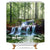 Riyidecor Scenic Nature Shower Curtain Forest Tree Spring Waterfall 72X72 Inch Rainforest Foliage Misty Jungle River Tropical Landscape Swan Lake Green Unique Home Polyester Fabric Bathroom Decor