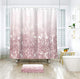 Riyidecor Fabric Pink Bling Shower Curtain Bathroom Decor for Women Girl 72Wx72H Inch Rose Gold Shining(No Sparkling Glitter) Bath Home Party Decor Decorations 12 Plastic Hooks
