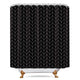 Riyidecor Striped Herringbone Chevron Shower Curtain 60x72 Inch Black Geometric Panel Decor Fabric Bathroom Set Polyester Waterproof 12 Pack Plastic Hooks