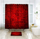 Riyidecor Red Rose Shower Curtain Romantic Floral Flower Spring Blossom Wall for Bathroom Love Wedding Bouquet Polyester Fabric Home Drape 72Wx72H Inches 12 Plastic Hooks