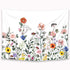 Riyidecor Colorful Floral Tapestry Flowers Spring Bloom 60x80 Inch Blossom Plants Girl Rustic Natural Bright Pink Country Scenery Modern Printed Decoration Bedroom Living Room Dorm Wall Hanging