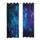 Riyidecor Starry Sky Night Blackout Curtains (2 Panels Each 52 x 63 Inch) Dark Blue Starry Ocean Magical Universe Galaxy Nebula Stars Printed Living Room Bedroom Window Drapes Treatment Fabric