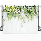 Riyidecor Bridal Floral Wall Backdrop Wedding Photography Background Dessert White Green Rose Flowers Reception Ceremony 10Wx8H Feet Decoration Props Party Photo Shoot Backdrop Vinyl Cloth
