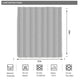 Riyidecor Chevron Shower Curtain Geometric Herringbone 72Wx84H Inch Grey Striped Simple Modern Classy Neutral Contemporary 12 Pack Hooks Bathroom Decor Waterproof