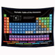 Riyidecor Periodic Table Tapestry 59WX51L Inch Chemistry Elements Educational Scientific Teachers School Student Cool Aesthetic Practical Family Cute Symbols Wall Hanging Living Room Bedroom Decor