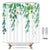 Riyidecor Leaf Shower Curtain Botanical Vines Cute Eucalyptus Elegant Plants Gorgeous Ivy Fresh 12 Pack Metal Hooks 72x72 inch Spring Watercolor Greenery Neutral Fabric Bathroom Polyester Waterproof