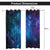 Riyidecor Starry Sky Night Blackout Curtains (2 Panels 72 x 84 Inch) Dark Blue Starry Ocean Magical Universe Galaxy Nebula Stars Printed Living Room Bedroom Window Drapes Treatment Fabric