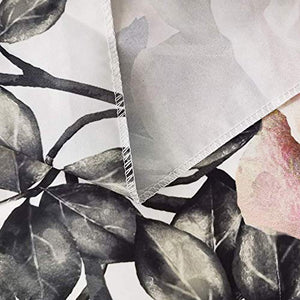 Riyidecor Watercolor Floral Rose Tapestry Elegant Pink Bloom Flowers and Leaves Spring Plant Botanical White Rustic Home Decor Wall Hanging for Living Room Bedroom Dorm 60x80 Inches