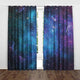 Riyidecor Starry Sky Night Blackout Curtains (2 Panels 72 x 84 Inch) Dark Blue Starry Ocean Magical Universe Galaxy Nebula Stars Printed Living Room Bedroom Window Drapes Treatment Fabric