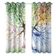 Riyidecor Watercolor Colorful Tree Print Blackout Windows Curtains for Living Room Abstract Nature Forest Scenic Curtains Art Seasons Spring for Bedroom Window Drapes Fabric (2 Panels 52 x 84 Inch)
