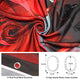 Riyidecor Red Rose Wine Shower Curtain for Bathroom Decor 72Wx72H Inch Valentines Romantic Floral Blooming Flower Lovers Couple Candles Panel Fabric Waterproof Polyester with 12 Pack Plastic Hooks