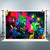 Riyidecor Fabric Polyester Neon Backdrop Lets Glow Colorful Graffiti Abstract Painting Photography Background 7Wx5H Feet Baby Shower Birthday Decoration Newborn Props Party Photo Shoot