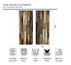 Riyidecor Rustic Wooden Barn Door Curtains Rod Pocket Wood Plank Brown Barnwood Western Country Style Lodge Farmhouse Printed Living Room Bedroom Window Drapes Treatment Fabric (2 Panels 52 x 84 Inch)