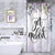 Riyidecor Small Stall Shower Curtain Purple Floral Half Get Naked 36Wx72L Inch Wisteria Flower Cute Weeping Blossom Vine Green Leaves Spring Aesthetic Polyester Waterproof Fabric Bathroom Decor Fabric