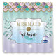 Riyidecor Mermaid Scales Shower Curtain Fishscales Glare Ocean Sea Purple Aqua Teal Princess Decor Fabric Bathroom Set Polyester Waterproof 72x72 Inch 12-Pack Plastic Hooks