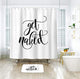 Riyidecor Fashion Get Naked Shower Curtain Metal Hooks 12 Pack Concise Decor Set Polyester Waterproof Fabric 72x72 Inch for Bathroom