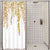 Riyidecor Orange Yellow Maple Leaves Single Stall Shower Curtain 36Wx72H Inch Sage Bathroom Decor Watercolor Spring Autumn Botanical Plants Fabric Waterproof Home Bathtub Decor 7 Pack Plastic Hook
