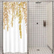 Riyidecor Orange Yellow Maple Leaves Single Stall Shower Curtain 36Wx72H Inch Sage Bathroom Decor Watercolor Spring Autumn Botanical Plants Fabric Waterproof Home Bathtub Decor 7 Pack Plastic Hook