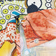 Riyidecor Boho Fancy Paisley Shower Curtain 72Wx84H Inch Bohemian Floral Mandala Haskell Medallion Colorful Ethnic Farmhouse Artwork Cloth Fabric Bathroom Decor Set with 12 Pack Hooks