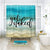 Riyidecor Get Naked Shower Curtain Beach Abstract Ocean Wave Ombre 60x72 Inch Gradual Blue Teal Aqua Turquoise Aesthetic Fantastic Color Printed Modern Simple Cool Design 12-Pack Hooks