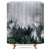 Riyidecor Misty Smokey Forest Landscape Shower Curtain Green Tree Fog Nature Decor Fabric Set Polyester Waterproof 72Wx72H Inch 12 Pack Plastic Hooks