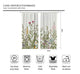 Riyidecor Flower Home Decor Curtains Rod Pocket Floral Green Leaves Patterned Window Drapes for Women Vintage Botanical Printed Bedroom Art Plant Living Room Treatment Fabric (2 Panels 42 x 63 Inch)