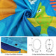 Riyidecor Kids Shower Curtain Marine Underwater Ocean Fish Coral Yellow Submarine Colorful Decor Fabric Bathroom 72Wx72H Inch 12 Pack Plastic Shower Hooks Included