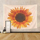 Riyidecor Rustic Orange Sunflower Tapestry 59Wx51H Inch Mandala Boho Flower Floral Spring Painting Girls Women Beauty Blossom Nature Rustic Art Background Wall Hanging Bedroom Living Room WW-FAJR