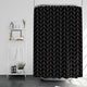 Riyidecor Striped Herringbone Chevron Shower Curtain 72x96 Inch Metal Hooks 12 Pack Extra Long Black Geometric Panel Decor Fabric Bathroom Set Polyester Waterproof