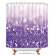 Riyidecor Purple Sparkling Shower Curtain 72Wx72H Inches Bling Shining Sequin (not Glitter) Polka Dot Mermaid Rainbow Fantasy Romantic Abstract Fabric Waterproof Polyester with 12 Pack Plastic Hooks