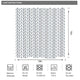 Riyidecor Chevron Shower Curtain White Navy Geometric Herringbone 72Wx72H Inch Striped Simple Modern Classy Neutral Contemporary 12 Pack Hooks Decor Fabric Bathroom Set Polyester Waterproof