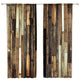 Riyidecor Rustic Wooden Barn Door Curtains Rod Pocket Wood Plank Brown Barnwood Western Country Style Lodge Farmhouse Printed Living Room Bedroom Window Drapes Treatment Fabric (2 Panels 52 x 84 Inch)