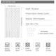 White Geometric Shower Curtain 36X72(SMALL)