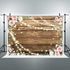 Riyidecor Floral Wooden Backdrop Rustic Pink Flowers Wedding Light Brown Wood 8x6ft Photography Background Bridal Anniversary Decorations Banner Props Festival Studio Photo Shoot Vinyl Cloth
