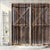 Riyidecor Wooden Barn Door Shower Curtain Panel 72Wx72H Inch Metal Hooks 12 Pack Farmhouse Western Country Wood Rustic Brown Fabric Polyester Waterproof Bathroom Home Decor Set