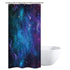 Riyidecor Stall Galaxy Outer Space Nebula Shower Curtain 36Wx72H Inch Universe Planets Magical Fantasy Star Decor Bathroom 7-Pack Plastic Hooks Fabric
