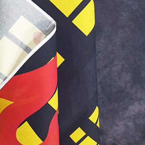 Riyidecor Firetruck Happy Birthday Party Backdrop Fireman Fire Truck Firefighter 7x5 Feet Black Red Photography Background Boy Birthday Decorations Celebration Photo Banner Photo Booth Vinyl Cloth