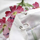Riyidecor Herbs Floral Plants Shower Curtain Watercolor Wildflowers Delicate Flower Pink Tansy Pansies Retro White Decor Fabric Bathroom Polyester Waterproof 72" W x 72" H Plastic Hooks 12 Pack