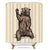 Riyidecor Funny Animal Brown Bear Shower Curtain Kids Farmhouse Country Hand Say Hello Decor Fabric Bathroom Polyester Waterproof 72Wx72H Inch 12-Pack Hooks