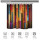 Riyidecor Colorful Painted Wood Shower Curtain 72Wx72H Inch Plank Rustic Retro Wooden Vintage Barn Door Bathroom Decor Set Polyester Waterproof 12 Pack Plastic Hooks