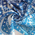 Riyidecor Henna Mandala Shower Curtain Boho Paisley India Bohemia Ombre Blue Flower Bathroom Decor Fabric for Bathtub 72Wx72H Inch 12 Pack Plastic Shower Hooks Included