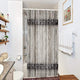 Riyidecor Rustic Stall Barn Door Shower Curtain 36Wx72H Small Farmhouse Wooden Metal Texture Bathroom Decor Fabric Polyester Waterproof with 7 Pack Plastic Shower Hooks